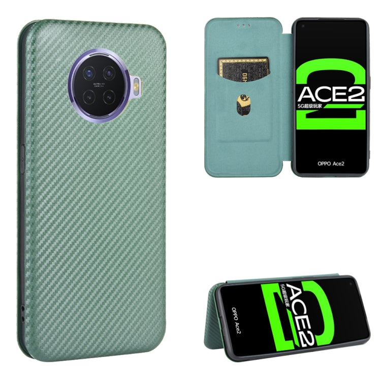 Carbon Fiber Texture Magnetic Horizontal Flip TPU + PC + PU Leather Case with Card Slot, For OPPO A52 / A72 / A92, For OPPO A91 / F15 Reno3(Southeast Asia Version), For OPPO A92s, For OPPO Ace2