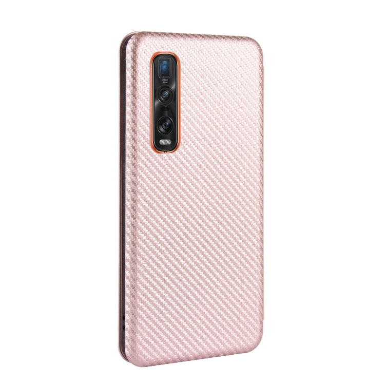 Carbon Fiber Texture Magnetic Horizontal Flip TPU + PC + PU Leather Case with Card Slot, For OPPO Find X2 Pro, For OPPO Find X2, For OPPO Realme C11, For OPPO Realme C15