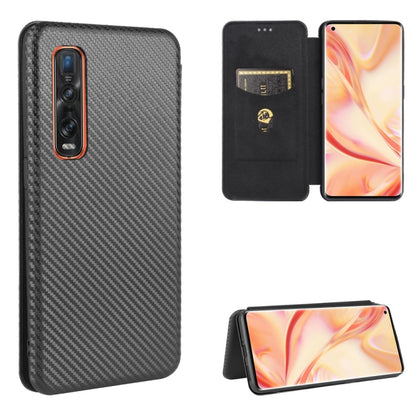 Carbon Fiber Texture Magnetic Horizontal Flip TPU + PC + PU Leather Case with Card Slot, For OPPO Find X2 Pro, For OPPO Find X2, For OPPO Realme C11, For OPPO Realme C15