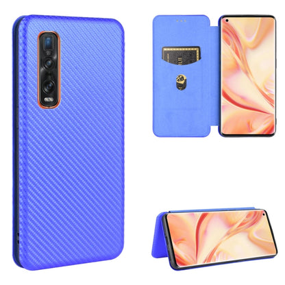 Carbon Fiber Texture Magnetic Horizontal Flip TPU + PC + PU Leather Case with Card Slot, For OPPO Find X2 Pro, For OPPO Find X2, For OPPO Realme C11, For OPPO Realme C15