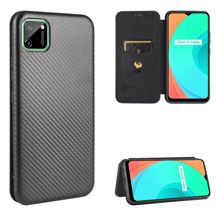 Carbon Fiber Texture Magnetic Horizontal Flip TPU + PC + PU Leather Case with Card Slot, For OPPO Find X2 Pro, For OPPO Find X2, For OPPO Realme C11, For OPPO Realme C15