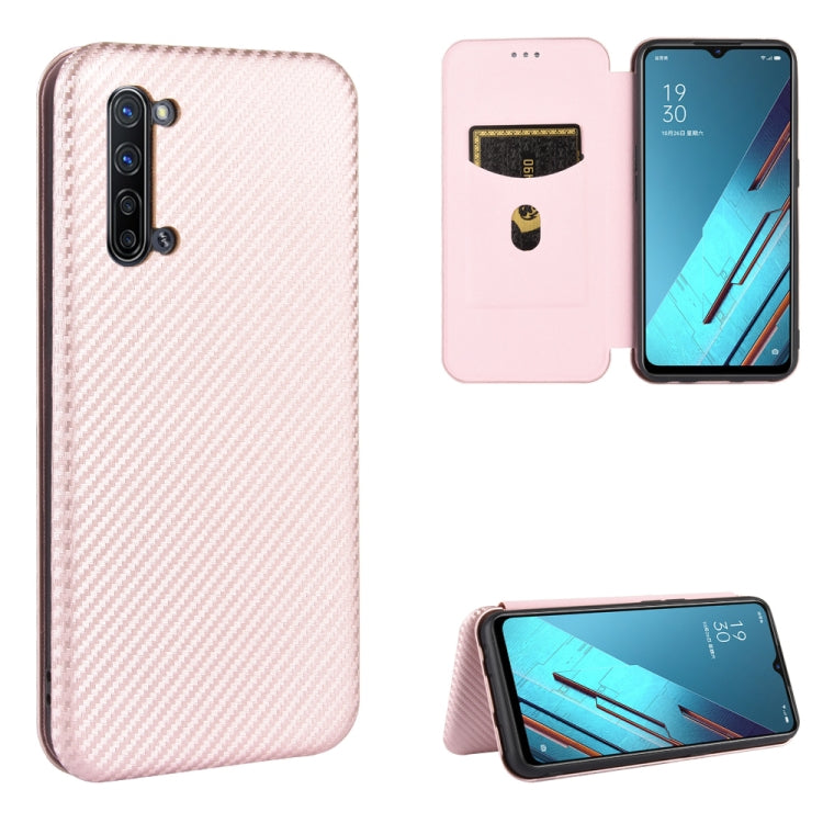 Carbon Fiber Texture Magnetic Horizontal Flip TPU + PC + PU Leather Case with Card Slot, For OPPO Reno3 5G / Find X2 Lite, For OPPO Reno3 5G (Japanese Version), For OPPO Reno3 Pro 5G / Find X2 Neo, For OPPO Reno4 4G