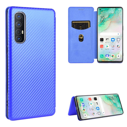 Carbon Fiber Texture Magnetic Horizontal Flip TPU + PC + PU Leather Case with Card Slot, For OPPO Reno3 5G / Find X2 Lite, For OPPO Reno3 5G (Japanese Version), For OPPO Reno3 Pro 5G / Find X2 Neo, For OPPO Reno4 4G