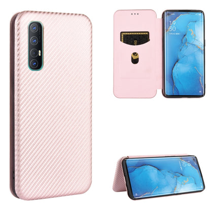 Carbon Fiber Texture Magnetic Horizontal Flip TPU + PC + PU Leather Case with Card Slot, For OPPO Reno3 5G / Find X2 Lite, For OPPO Reno3 5G (Japanese Version), For OPPO Reno3 Pro 5G / Find X2 Neo, For OPPO Reno4 4G