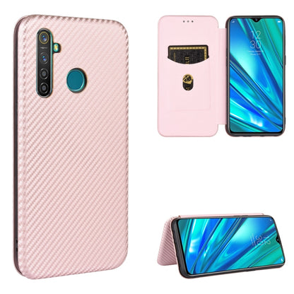 Carbon Fiber Texture Magnetic Horizontal Flip TPU + PC + PU Leather Case with Card Slot, For OPPO Realme 5 / Realme 5s, For OPPO Realme 6 Pro, For OPPO Realme 6, For OPPO Realme X3
