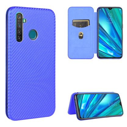 Carbon Fiber Texture Magnetic Horizontal Flip TPU + PC + PU Leather Case with Card Slot, For OPPO Realme 5 / Realme 5s, For OPPO Realme 6 Pro, For OPPO Realme 6, For OPPO Realme X3