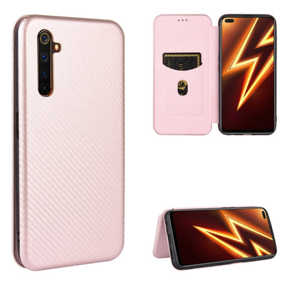 Carbon Fiber Texture Magnetic Horizontal Flip TPU + PC + PU Leather Case with Card Slot, For OPPO Realme 5 / Realme 5s, For OPPO Realme 6 Pro, For OPPO Realme 6, For OPPO Realme X3