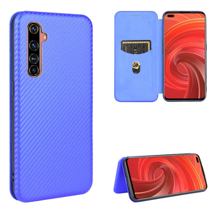 Carbon Fiber Texture Magnetic Horizontal Flip TPU + PC + PU Leather Case with Card Slot, For OPPO Realme X50 Pro / X50 Pro 5G, For OPPO Realme X50 / X50 5G, For OPPO Realme XT / X2 / K5