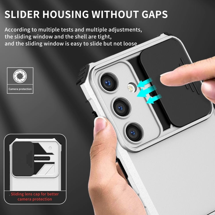 Stereoscopic Holder Sliding Camshield Phone Case, For Samsung Galaxy S24 FE 5G