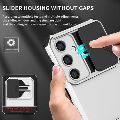 Stereoscopic Holder Sliding Camshield Phone Case, For Samsung Galaxy S24 FE 5G