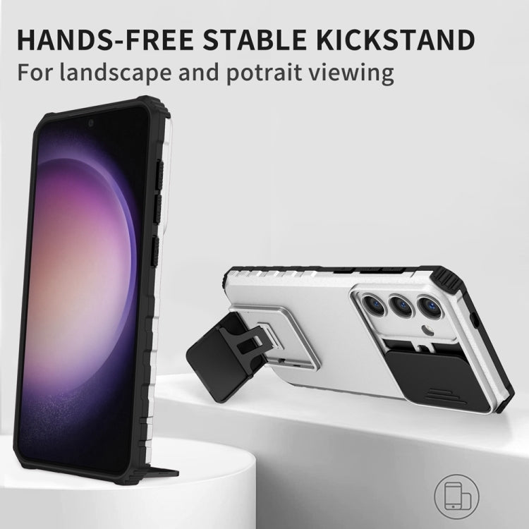 Stereoscopic Holder Sliding Camshield Phone Case, For Samsung Galaxy S24 FE 5G