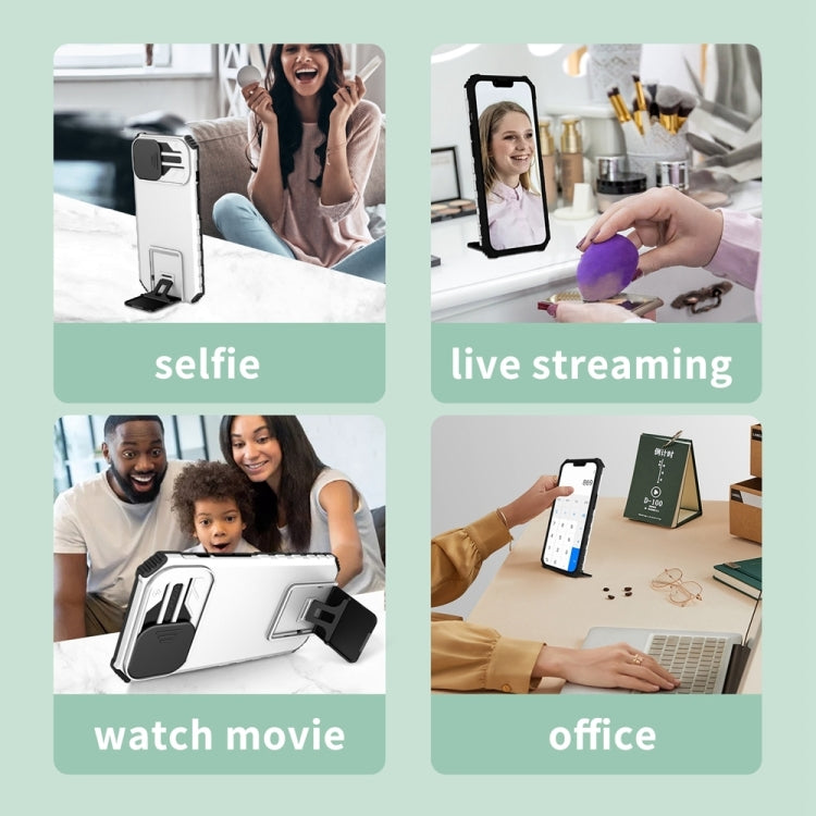 Stereoscopic Holder Sliding Camshield Phone Case, For Samsung Galaxy S24 FE 5G