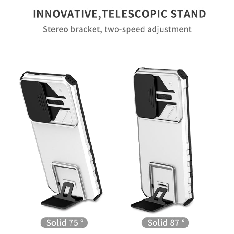 Stereoscopic Holder Sliding Camshield Phone Case, For Samsung Galaxy S25 5G, For Samsung Galaxy S25+ 5G, For Samsung Galaxy S25 Ultra 5G