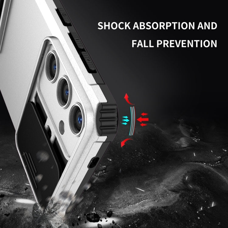 Stereoscopic Holder Sliding Camshield Phone Case, For Samsung Galaxy S25 5G, For Samsung Galaxy S25+ 5G, For Samsung Galaxy S25 Ultra 5G