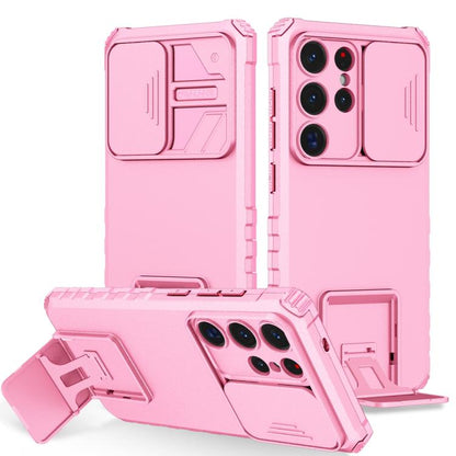 Stereoscopic Holder Sliding Camshield Phone Case, For Samsung Galaxy S25 5G, For Samsung Galaxy S25+ 5G, For Samsung Galaxy S25 Ultra 5G