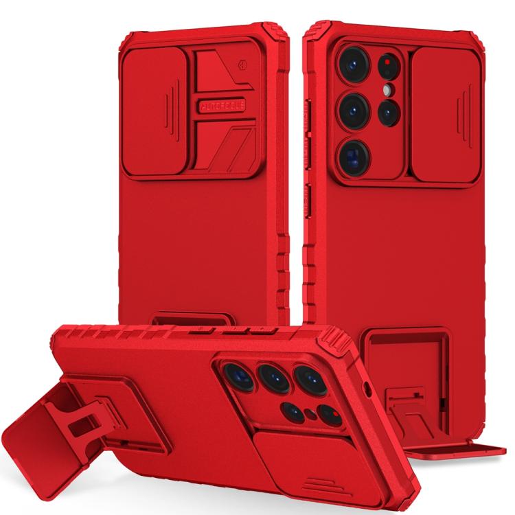 Stereoscopic Holder Sliding Camshield Phone Case, For Samsung Galaxy S25 5G, For Samsung Galaxy S25+ 5G, For Samsung Galaxy S25 Ultra 5G