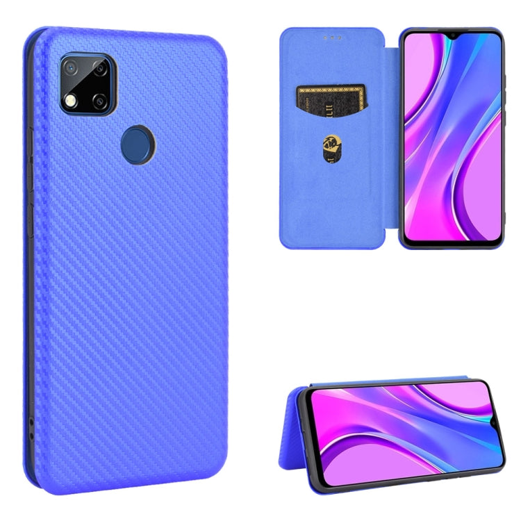 Carbon Fiber Texture Magnetic Horizontal Flip TPU + PC + PU Leather Case with Card Slot, For Xiaomi Redmi 8A, For Xiaomi Redmi 9C, For Xiaomi Redmi 8, For Xiaomi Redmi 9