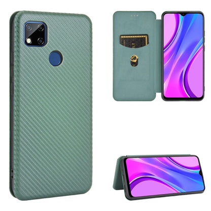Carbon Fiber Texture Magnetic Horizontal Flip TPU + PC + PU Leather Case with Card Slot, For Xiaomi Redmi 8A, For Xiaomi Redmi 9C, For Xiaomi Redmi 8, For Xiaomi Redmi 9