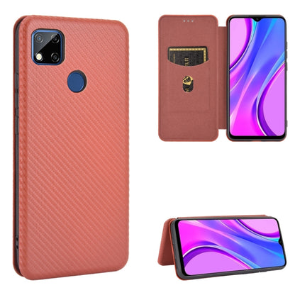 Carbon Fiber Texture Magnetic Horizontal Flip TPU + PC + PU Leather Case with Card Slot, For Xiaomi Redmi 8A, For Xiaomi Redmi 9C, For Xiaomi Redmi 8, For Xiaomi Redmi 9