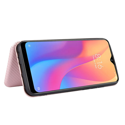 Carbon Fiber Texture Magnetic Horizontal Flip TPU + PC + PU Leather Case with Card Slot, For Xiaomi Redmi 8A, For Xiaomi Redmi 9C, For Xiaomi Redmi 8, For Xiaomi Redmi 9