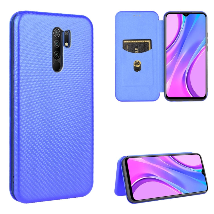 Carbon Fiber Texture Magnetic Horizontal Flip TPU + PC + PU Leather Case with Card Slot, For Xiaomi Redmi 8A, For Xiaomi Redmi 9C, For Xiaomi Redmi 8, For Xiaomi Redmi 9