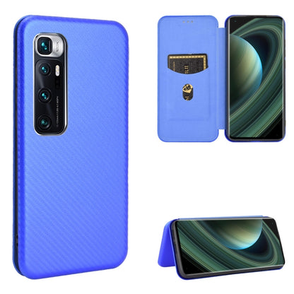 Carbon Fiber Texture Magnetic Horizontal Flip TPU + PC + PU Leather Case with Card Slot, For Xiaomi Redmi Note 8, For Xiaomi Mi 10 Lite, For Xiaomi Mi 10 Ultra, For Xiaomi Mi 10 5G