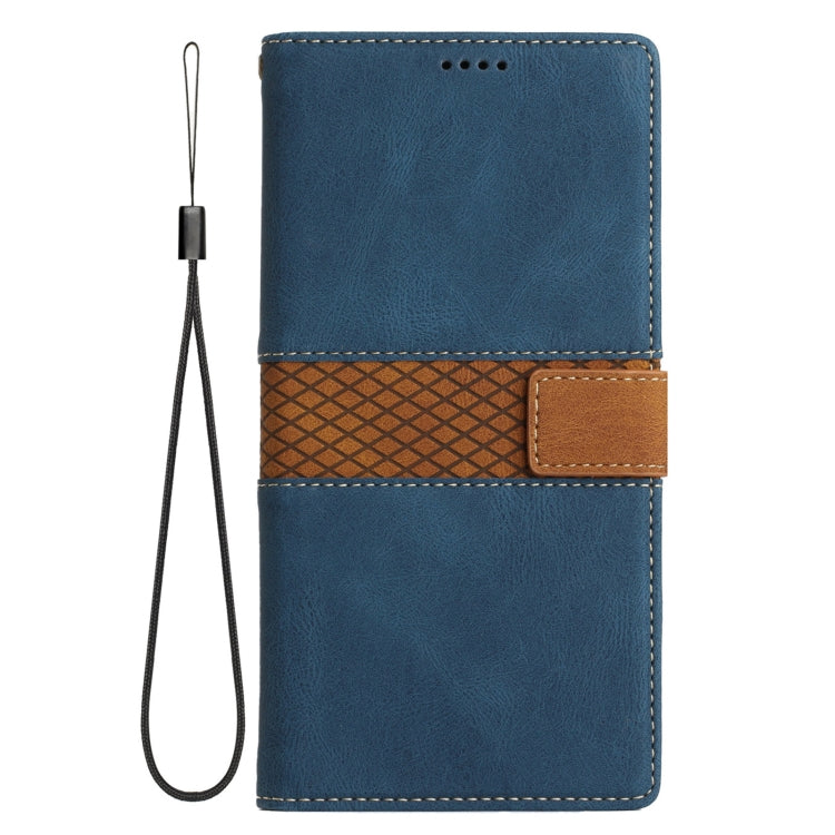 Grid Stitching Leather Phone Case with Lanyard, For Samsung Galaxy S22 Ultra 5G, For Samsung Galaxy S22+ 5G, For Samsung Galaxy S22 5G, For Samsung Galaxy S21 FE 5G, For Samsung Galaxy S21 5G, For Samsung Galaxy S21+ 5G
