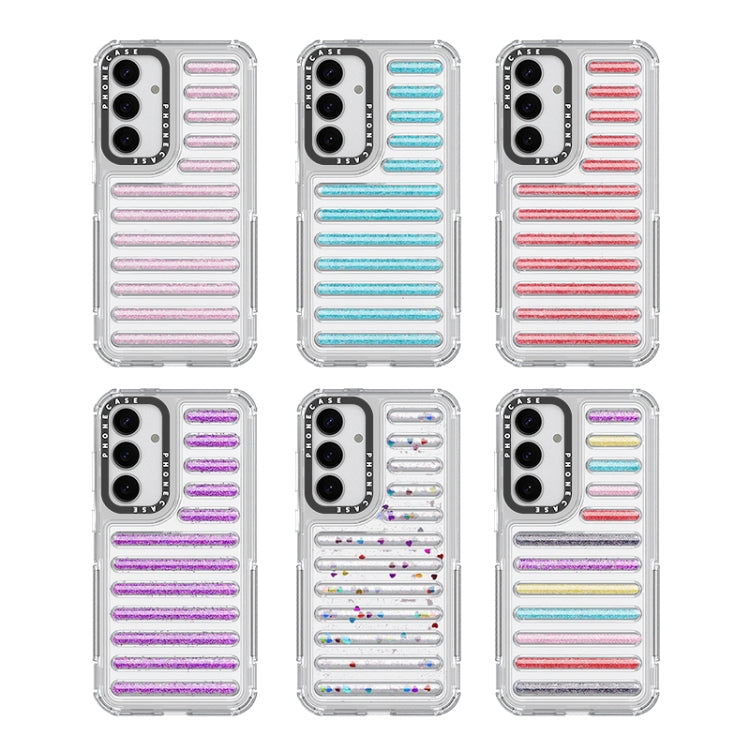 Capsule Glitter TPU Hybrid PC Airbag Phone Case, For Samsung Galaxy S25 5G, For Samsung Galaxy S25+ 5G, For Samsung Galaxy S25 Ultra 5G