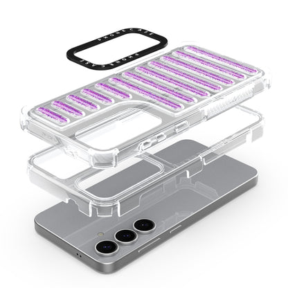 Capsule Glitter TPU Hybrid PC Airbag Phone Case, For Samsung Galaxy S25 5G, For Samsung Galaxy S25+ 5G, For Samsung Galaxy S25 Ultra 5G