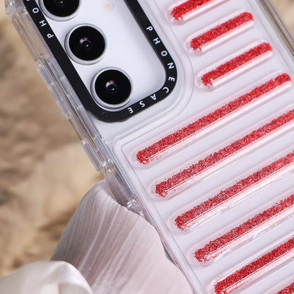 Capsule Glitter TPU Hybrid PC Airbag Phone Case, For Samsung Galaxy S25 5G, For Samsung Galaxy S25+ 5G, For Samsung Galaxy S25 Ultra 5G