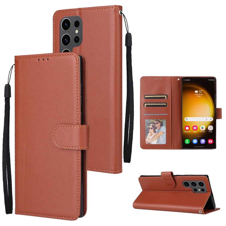 3-Card Slots Multifunctional Leather Phone Case, For Samsung Galaxy S25 5G, For Samsung Galaxy S25+ 5G, For Samsung Galaxy S25 Ultra 5G