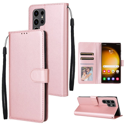 3-Card Slots Multifunctional Leather Phone Case, For Samsung Galaxy S25 5G, For Samsung Galaxy S25+ 5G, For Samsung Galaxy S25 Ultra 5G