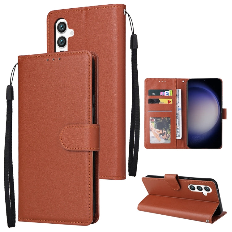 3-Card Slots Multifunctional Leather Phone Case, For Samsung Galaxy S25 5G, For Samsung Galaxy S25+ 5G, For Samsung Galaxy S25 Ultra 5G