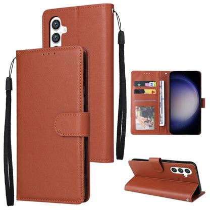 3-Card Slots Multifunctional Leather Phone Case, For Samsung Galaxy S25 5G, For Samsung Galaxy S25+ 5G, For Samsung Galaxy S25 Ultra 5G
