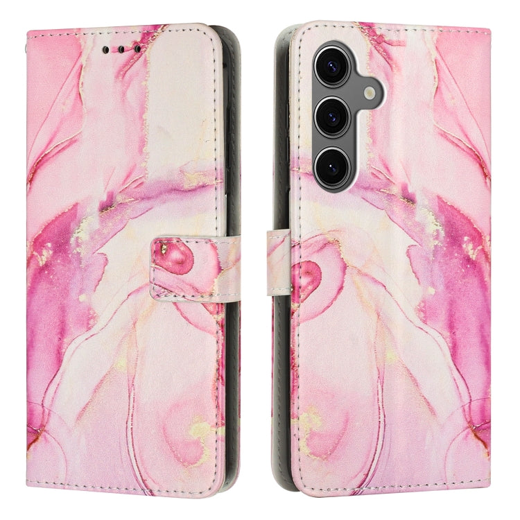 Painted Marble Pattern Leather Phone Case, For Samsung Galaxy S24 Ultra 5G, For Samsung Galaxy S24+ 5G, For Samsung Galaxy S24 5G