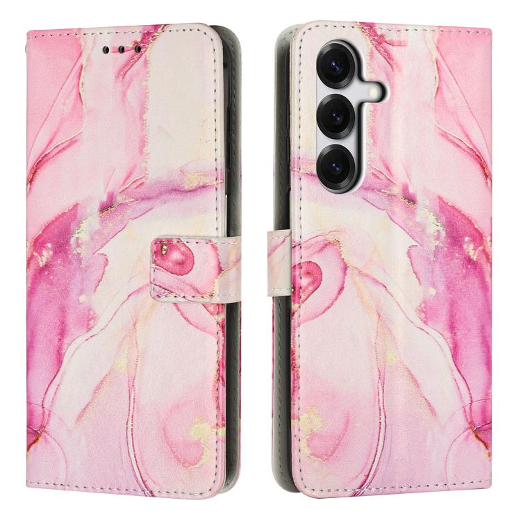 Painted Marble Pattern Leather Phone Case, For Galaxy S26 FE 5G, For Samsung Galaxy S26+ 5G, For Samsung Galaxy S26 Ultra 5G, For Samsung Galaxy S26 5G