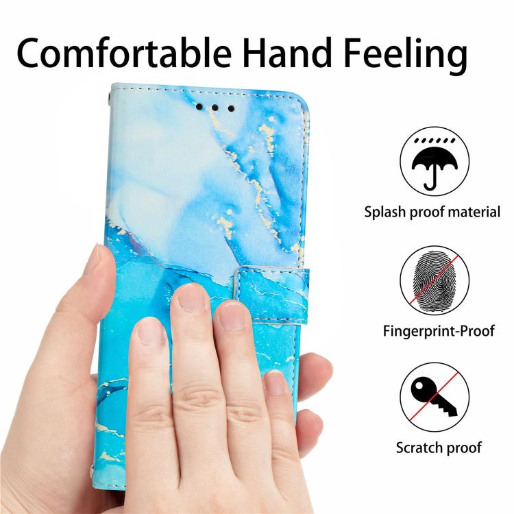 Painted Marble Pattern Leather Phone Case, For Samsung Galaxy S26+ 5G, For Samsung Galaxy S26 Ultra 5G, For Samsung Galaxy S26 5G, For Samsung Galaxy S25 5G