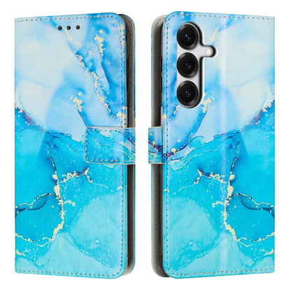Painted Marble Pattern Leather Phone Case, For Galaxy S26 FE 5G, For Samsung Galaxy S26+ 5G, For Samsung Galaxy S26 Ultra 5G, For Samsung Galaxy S26 5G