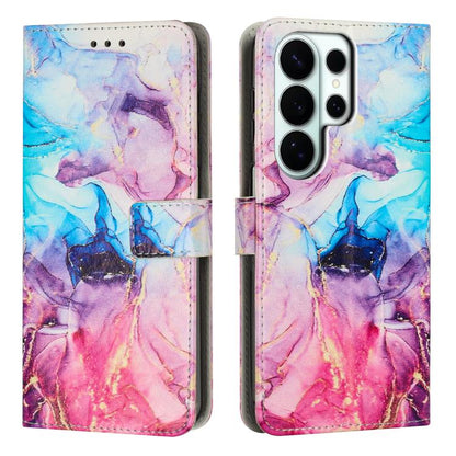 Painted Marble Pattern Leather Phone Case, For Galaxy S26 FE 5G, For Samsung Galaxy S26+ 5G, For Samsung Galaxy S26 Ultra 5G, For Samsung Galaxy S26 5G