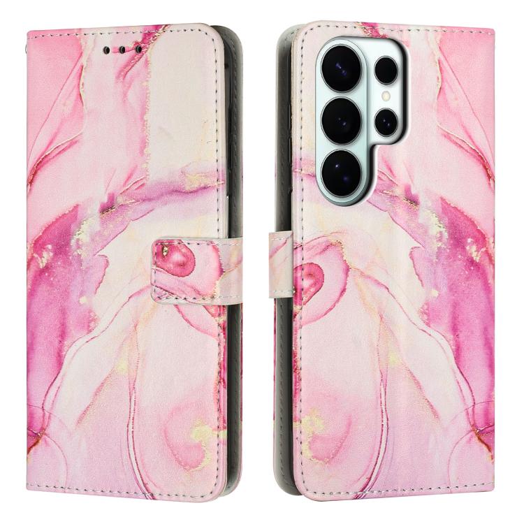 Painted Marble Pattern Leather Phone Case, For Galaxy S26 FE 5G, For Samsung Galaxy S26+ 5G, For Samsung Galaxy S26 Ultra 5G, For Samsung Galaxy S26 5G