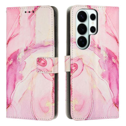 Painted Marble Pattern Leather Phone Case, For Galaxy S26 FE 5G, For Samsung Galaxy S26+ 5G, For Samsung Galaxy S26 Ultra 5G, For Samsung Galaxy S26 5G