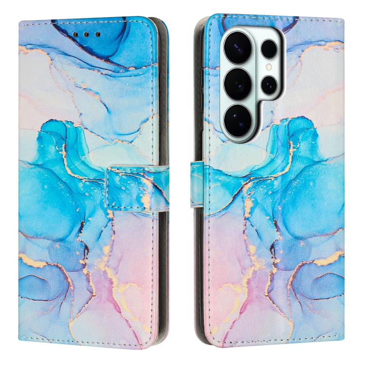 Painted Marble Pattern Leather Phone Case, For Galaxy S26 FE 5G, For Samsung Galaxy S26+ 5G, For Samsung Galaxy S26 Ultra 5G, For Samsung Galaxy S26 5G