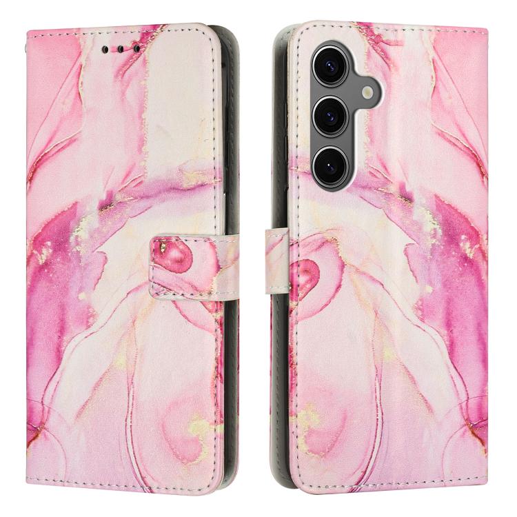 Painted Marble Pattern Leather Phone Case, For Galaxy S26 FE 5G, For Samsung Galaxy S26+ 5G, For Samsung Galaxy S26 Ultra 5G, For Samsung Galaxy S26 5G