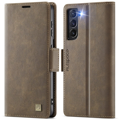 AutSpace A11 Side Buckle MagSafe Magnetic RFID Phone Leather Case, For Samsung Galaxy S23 FE 5G, For Samsung Galaxy S23 Ultra 5G, For Samsung Galaxy S23+ 5G, For Samsung Galaxy S23 5G, For Samsung Galaxy S22 Ultra 5G, For Samsung Galaxy S22+ 5G