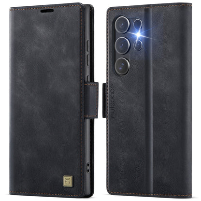 AutSpace A11 Side Buckle MagSafe Magnetic RFID Phone Leather Case, For Samsung Galaxy S25+ 5G, For Samsung Galaxy S25 Ultra 5G, For Samsung Galaxy S24 FE 5G, For Samsung Galaxy S24 Ultra 5G, For Samsung Galaxy S24+ 5G, For Samsung Galaxy S24 5G