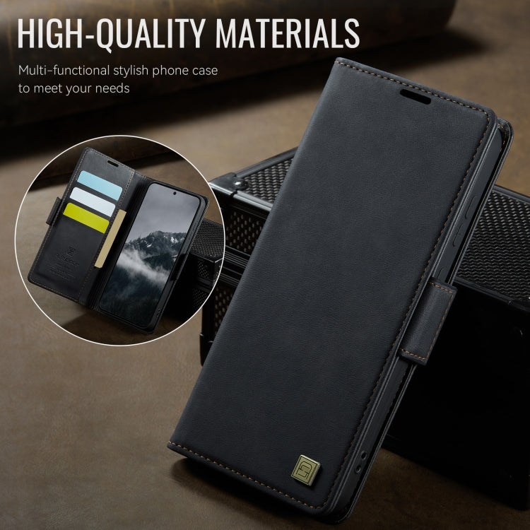 AutSpace A11 Side Buckle MagSafe Magnetic RFID Phone Leather Case, For Samsung Galaxy S25+ 5G, For Samsung Galaxy S25 Ultra 5G, For Samsung Galaxy S24 FE 5G, For Samsung Galaxy S24 Ultra 5G, For Samsung Galaxy S24+ 5G, For Samsung Galaxy S24 5G