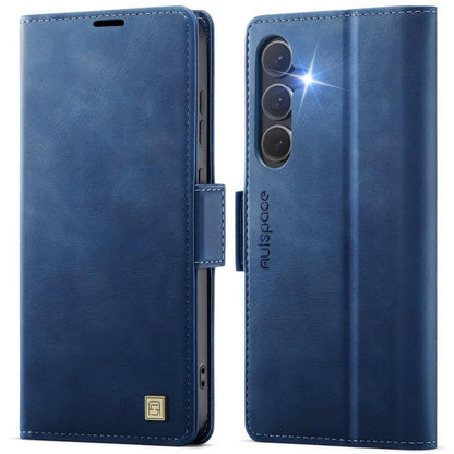 AutSpace A11 Side Buckle MagSafe Magnetic RFID Phone Leather Case, For Samsung Galaxy S26+ 5G, For Samsung Galaxy S26 Ultra 5G, For Samsung Galaxy S26 5G, For Samsung Galaxy S25 FE 5G, For Samsung Galaxy S25 Edge 5G, For Samsung Galaxy S25 5G