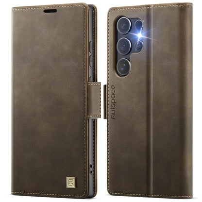 AutSpace A11 Side Buckle MagSafe Magnetic RFID Phone Leather Case, For Samsung Galaxy S26+ 5G, For Samsung Galaxy S26 Ultra 5G, For Samsung Galaxy S26 5G, For Samsung Galaxy S25 FE 5G, For Samsung Galaxy S25 Edge 5G, For Samsung Galaxy S25 5G