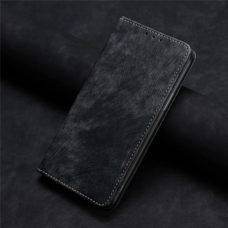 RFID Anti-theft Brush Magnetic Leather Phone Case, For Samsung Galaxy S25 5G, For Samsung Galaxy S25+ 5G, For Samsung Galaxy S25 Ultra 5G