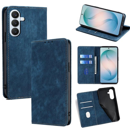 RFID Anti-theft Brush Magnetic Leather Phone Case, For Samsung Galaxy S26+ 5G, For Samsung Galaxy S26 Ultra 5G, For Samsung Galaxy S26 5G, For Samsung Galaxy S25 5G